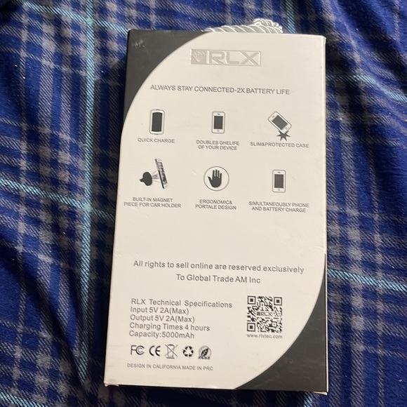 iPhone Xs Max 5000mAh Smart Charging Case Portable Rechargeable Battery Pack - Picture 2 of 4